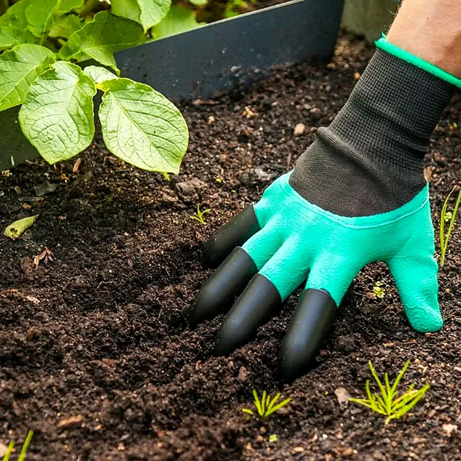 Садові рукавички з кігтями Garden Genie Gloves — фото 4