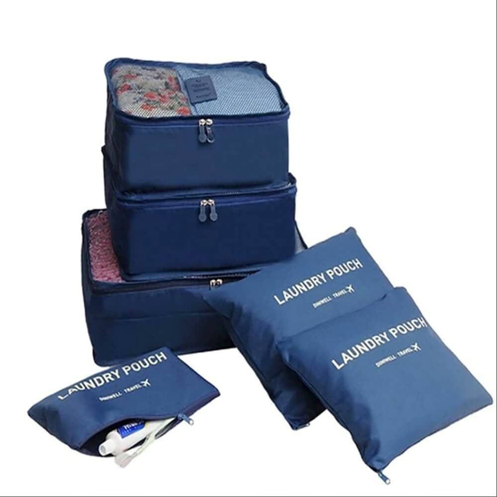 Набір дорожніх органайзерів Laundry Pouch синій