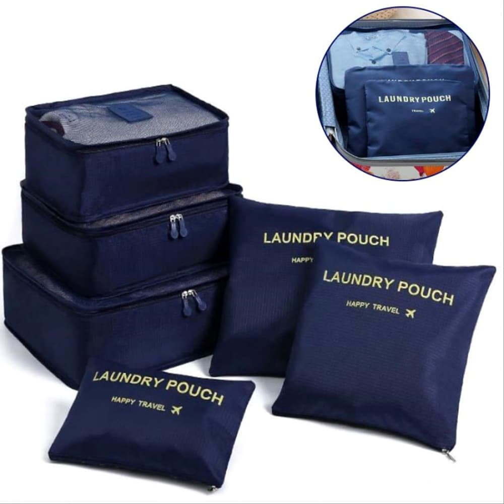 Набір дорожніх органайзерів Laundry Pouch синій — фото 2