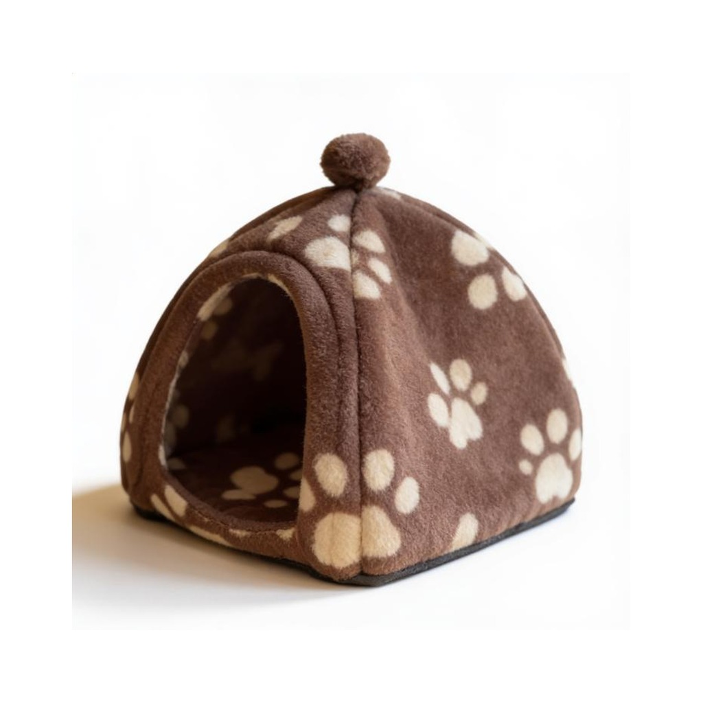 М'який будиночок Pet Hut Brown для котів і собак 27x28